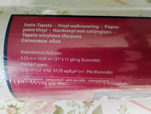 AS Creation 7337-26 Satin Vinyl Wallpaper 1 Roll + Matching Stripe Bonus READ - Picture 7 of 14