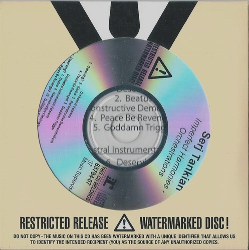 SERJ TANKIAN Imperfect Harmonies - Orchestrations promo advance CD SEALED