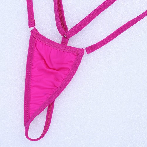 EE. UU. Sexy Micro Bikini Una Pieza Monokini Traje de baño Ropa de noche Lencería de peluche - Imagen 21 de 38