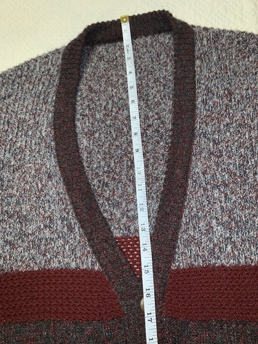 Vtg 70s Made In Italy Cardigan Smokin Sweater Lambswool Mohair Cashmere Blend Lg - Picture 20 of 24