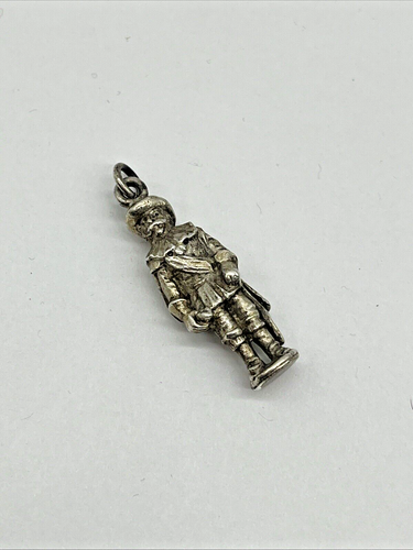 Vintage Sterling Silver Charm London Tower Military Guard British French - Picture 2 of 6