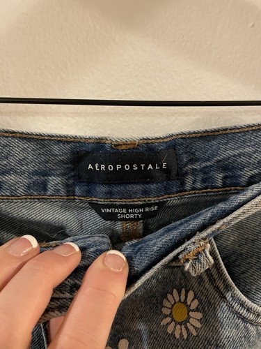 Aeropostale Vintage High Rise Shorty Sz 10 Womens Jean Shorts Ll28 - Picture 5 of 9
