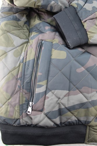 New CALVIN KLEIN Size M Camo Diamond Quilted Bomber Flight Men's Jacket MSRP $79 - Picture 14 of 14
