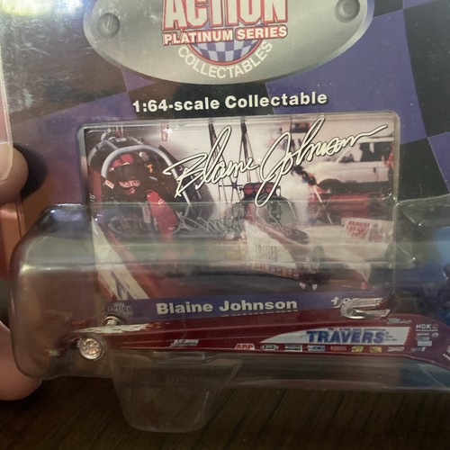 Blaine Johnson 1996 Travers rojo 1/64 acción diecast techo combustible dragster nuevo - Imagen 2 de 8