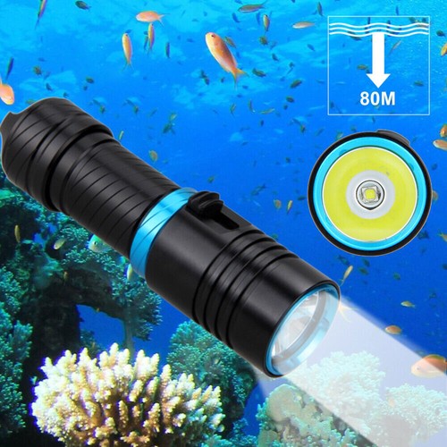 8000 Lumens Scuba Diving Flashlight LED Dive Torch Underwater 80M Outdoor Lamp - Picture 3 of 18