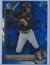 2022 Bowman Sapphire BCP4 Misael Gonzalez 1st Bowman White Sox