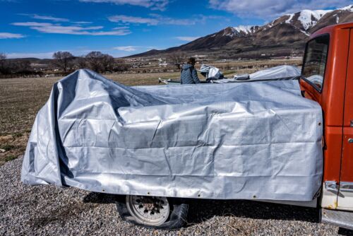 WHITEDUCK Super Heavy Duty Poly Tarp 16 Mil Thick Cover Tarp- Silver Black - Picture 2 of 36
