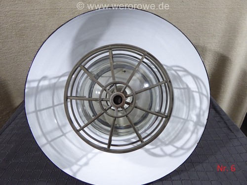 Industrielampe Werkstattlampe Fabriklampe Emaille Hallenlampe Adolf Schuch KG - Bild 15 von 17