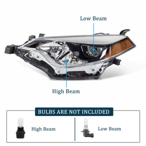 For 2014 2015 2016 Toyota Corolla LED Headlights Right Left Driver Passenger Set - Picture 9 of 9