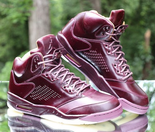 Nike Air Jordan 5 Retro Premium Bordeaux Men’s Size 14 Wine Custom 881432-612 - Picture 3 of 18