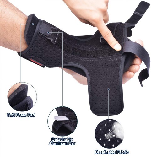 Adjustable Plantar Fasciitis Night Splint Foot Drop Ankle Brace Support Toe Pain - Picture 4 of 13