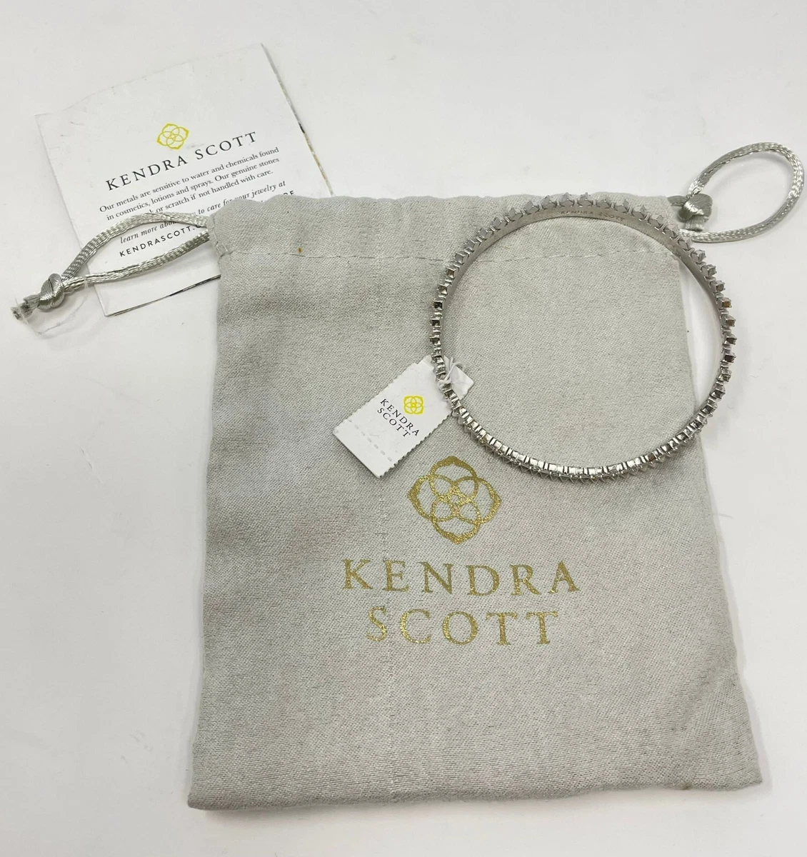 Kendra Scott Silver Color Crown Bangle Bracelet