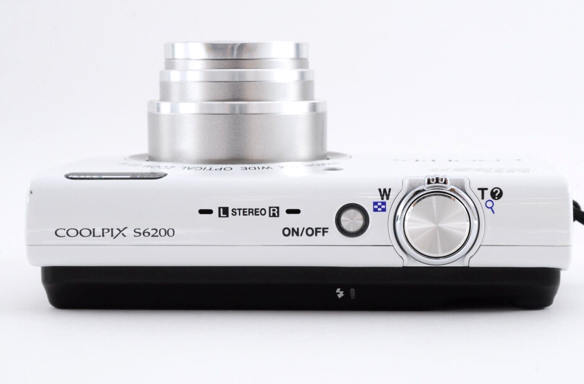 Nikon COOLPIX S6200 White 16.0MP 10x Digital Camera [N.Mint Nikon COOLPIX S6200 White 16.0MP 10x Digital Camera [N.Mint