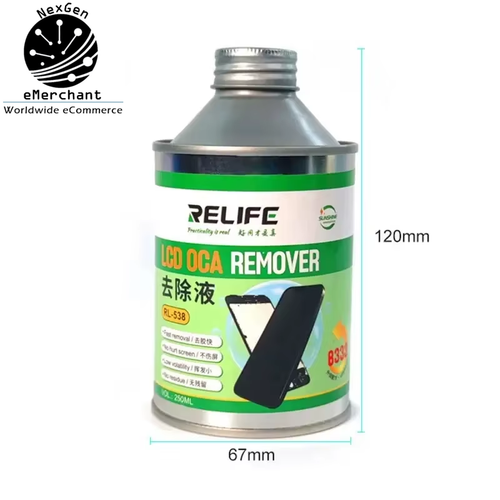250ml OCA Glue Remover for LCD Screen Repair – Fast Adhesive Removal Solution - Photo 4 sur 7