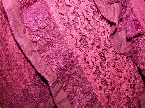 Cotton Lace Gypsy Skirt Caravan Burlesque Vintage Pixie Style Long Calf Tie - Picture 9 of 14