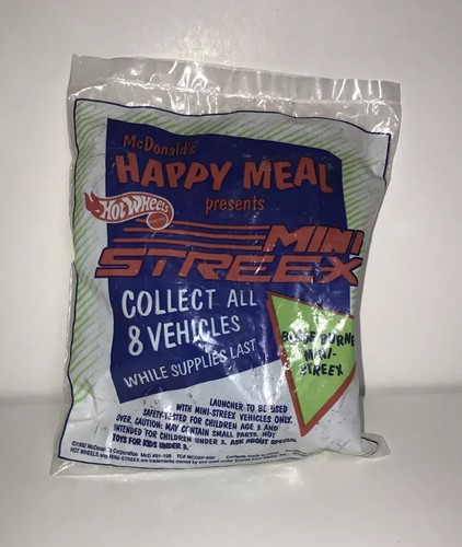 Vintage McDonald's Happy Meals Hot Wheels Mini Streex Blade Burner Toy 1992  - Picture 1 of 10