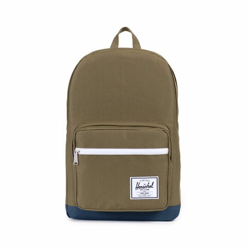 HERSCHEL POP QUIZ ARMY / NAVY BACKPACK BACK PACKS BAGS BAG NEW FREE POST - Picture 1 of 4