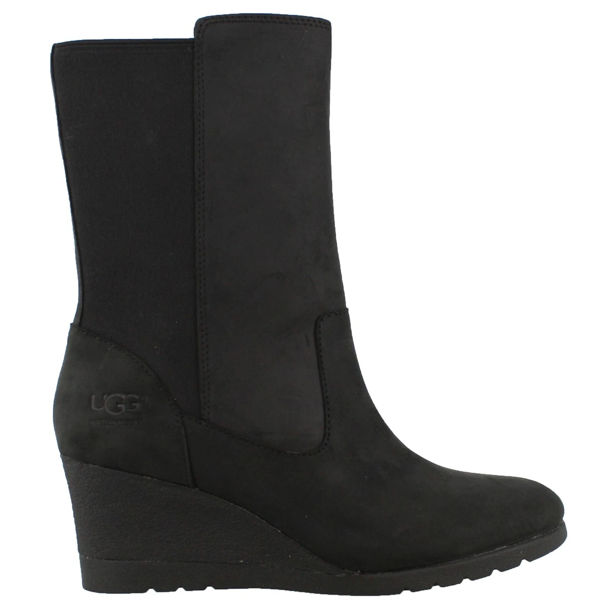 UGG Women s Coraline Ankle Boot Black Wedge Waterproof Pull On