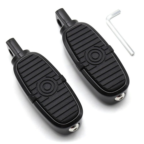 Estriberas universales negras de 10 mm para Harley Road King/Glide EE. UU. - Imagen 1 de 8