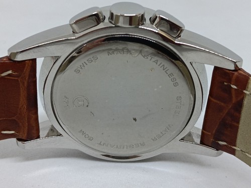 VINTAGE Cerruti 1881 Men's 40mm Curved Dial Chronograph Day Date Swiss Watch - Picture 8 of 10