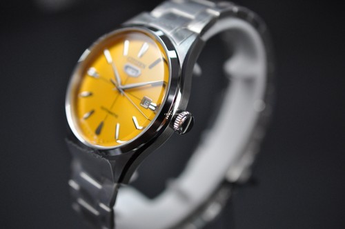 CITIZEN Automatic NH8391-51Z Yellow Dial Silver Stainless Steel Men Watch - Picture 7 of 15