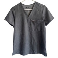 FIGS Catarina One-Pocket Scrub Top, Graphite, Size XS