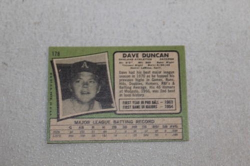 1971 Topps BASEBALL Card Complete Finish Fill Your List Set U-Pick #1-299 - Picture 306 of 506