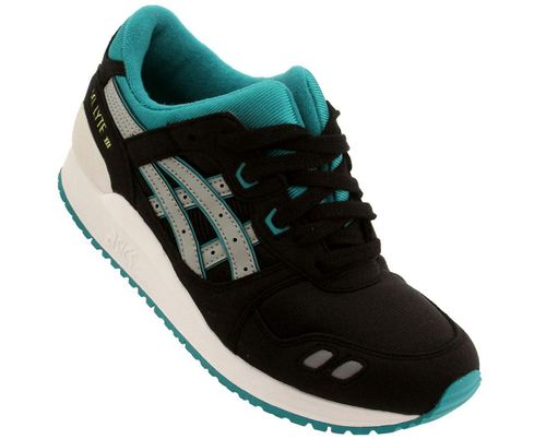 Asics C5A4N.9013 GEL-LYTE III GS Jr`s (Medium) Black/Grey Suede/Mesh Lifestyle S - Bild 3 von 5