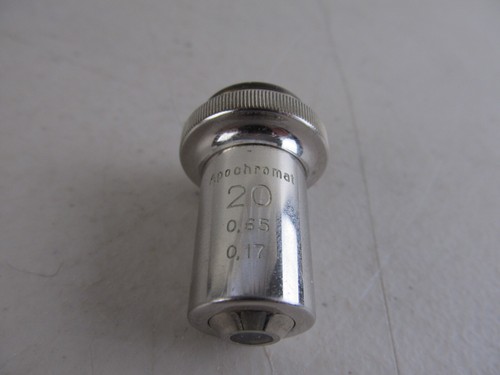 Vintage Carl Zeiss Jena Apochromat Objective Lens For Microscope 20 0,65 0,17 - Picture 4 of 4