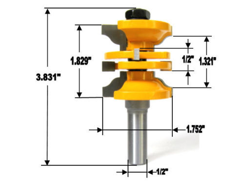 Set di punte router R&S 2 pz 1/2" SH ingresso e porta interna Ogee abbinati S - Foto 6 di 12