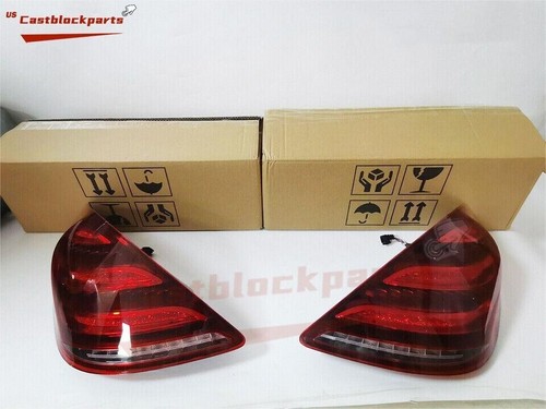 UPGRADE 2018-2021 LED Tail Light For 13-17 Mercedes Benz W222 S-Class Set - Picture 2 of 12