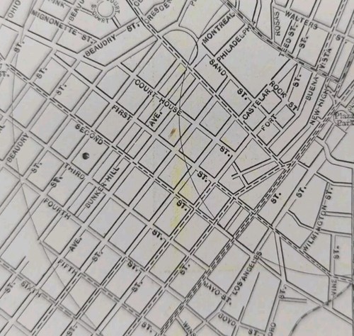 Vintage 1892 LOS ANGELES CALIFORNIA Map 11"x14" Old Antique Original CHINATOWN - Picture 13 of 13