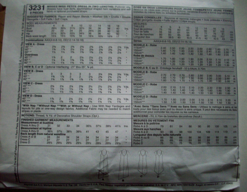 EASY Pullover slip dress pattern 3231 size 12 14 16 18 UNCUT - Picture 2 of 2