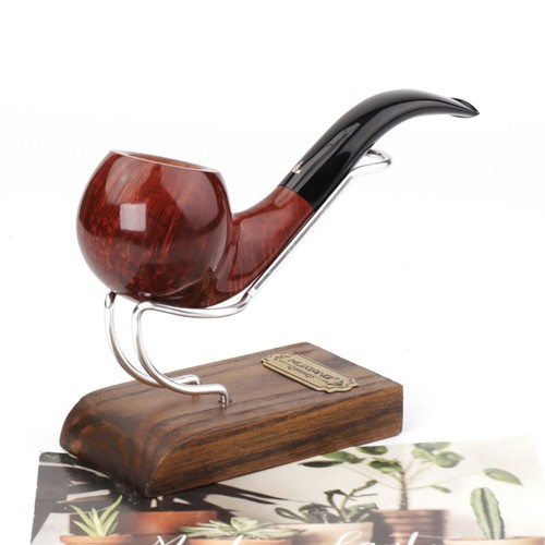 Handcrafted Wooden Tobacco Pipe Stand Rack Holder Display For 1 Smoking Pipe - Picture 7 of 28
