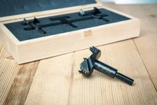 FAMAG 1622.530 Bormax Forstner Bit, 3-tlg Set IN Holzkasten. Ø 40, 50, 60 MM