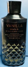  NEW MEN'S  VANILLA NOIR  3in1 HAIR, FACE  BODY WASH  Bath  Body Works