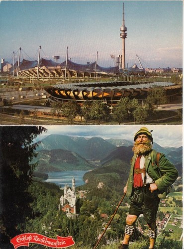Germany (W) - 10no. Postcards for Munich Olympic Games (Booklet) 1972 - Picture 5 of 5