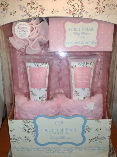 Adonna Plush Slipper Collection. Cherry Blossom. Pink. Sz XL (11-12). Women. NEW - Picture 2 of 7