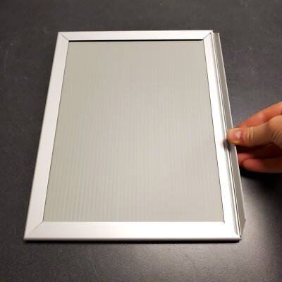 Aluminum 8.5x11'' Lightweight Thinline Snap Frame Picture Display - BRAND NEW!