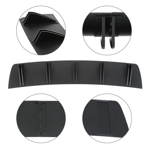 For Subaru WRX STI Impreza Style Rear Lip Bumper Diffuser Fin Spoiler Splitter - Picture 8 of 14
