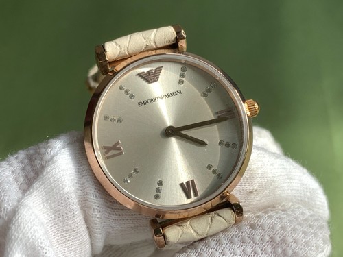 EMPORIO ARMANI AR-11059 WATER RESISTANT 3 ATM S/S QUARTZ WOMEN'S WATCH - Picture 8 of 18