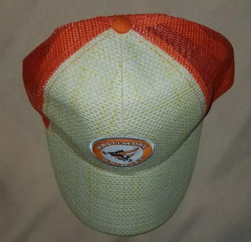 Baltimore Orioles Wicker Mesh Hat Cap Snapback MLB Baseball Camden Yards Promo - Picture 11 of 12