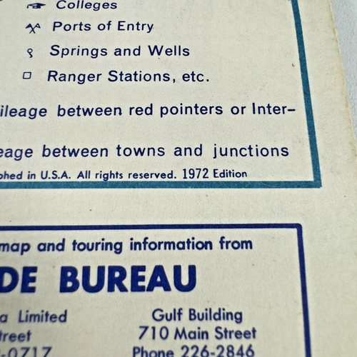 1972 Gulf Gas Road Map Vtg Fold Up Paper Tourgide Florida West Virginia Maryland - Picture 2 of 18