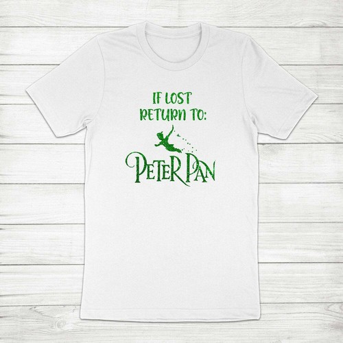 T-Shirt If Lost Return to Peter Pan Grafik T-Shirt Tinker Bell Fee Wendy Film - Bild 10 von 10