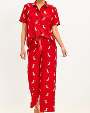 ANN TAYLOR LOFT COZY DOG PAJAMA SET:NWT LARGE