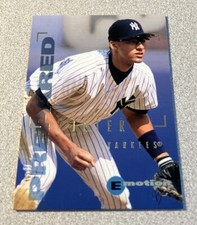 1995 Fleer Emotiion Prepared #60 Derek Jeter Yankees