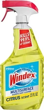 Windex Multipurpose Cleaner Disinfectant Spray, Citrus Fresh Scent, 23 Fl Oz