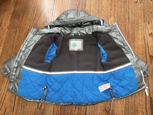 Boden Winter Heavy coat 3-4y 3-4 Year 3T 4T Boy Girl Parka Coat Good Gray Blue - Picture 3 of 5