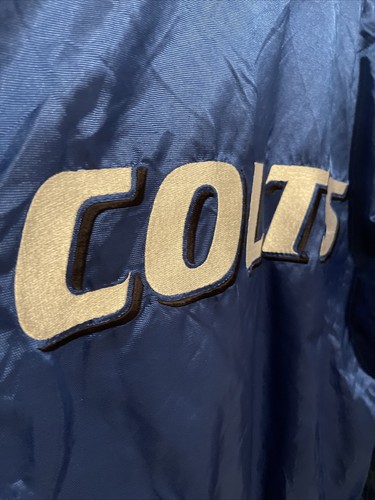 VTG NFL Pro Line Logo Athletic Indianapolis Colts Jacket Coat Men's Size Large - Picture 8 of 12