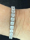 Sterling Silver Fas Cz Cubic Zirconia Tennis Bracelet